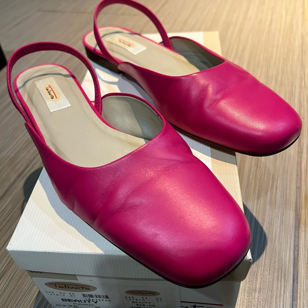 Pink slingback sandals